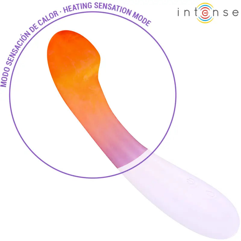 INTENSE - BECKY VIBRADOR 19 CM AQUECÍVEL 7 VIBRAÇÕES ROXO - Sexshoptuga 