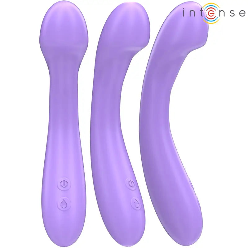 INTENSE - BECKY VIBRADOR 19 CM AQUECÍVEL 7 VIBRAÇÕES ROXO - Sexshoptuga 