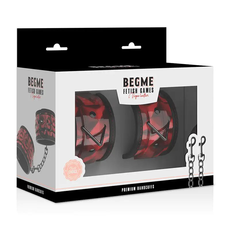 BEGME - ALGEMAS PREMIUM RED EDITION COM FORRO DE NEOPRENE - Sexshoptuga 