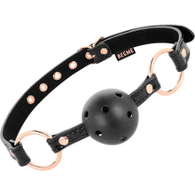 BEGME - BLACK EDITION BOLA GAG VEGAN COURO - Sexshoptuga  Sexshoptuga 