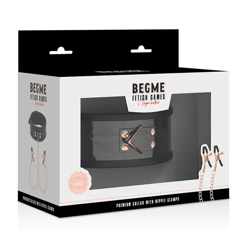 BEGME - BLACK EDITION COLAR COM CLAMPS DE BICO - Sexshoptuga 