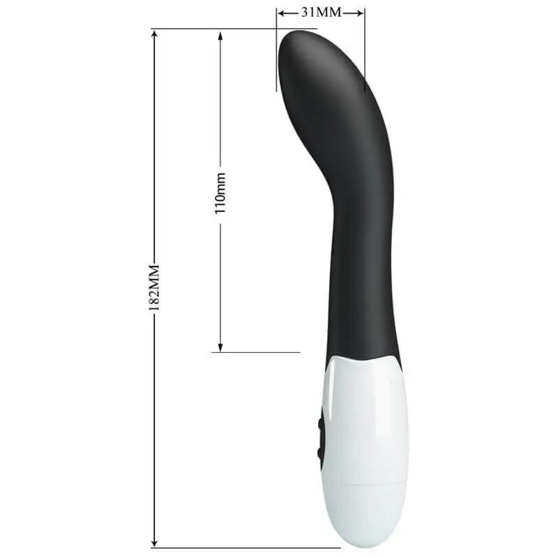 PRETTY LOVE - BISHOP VIBRADOR G-SPOT 30 MODOS PRETO - Sexshoptuga 