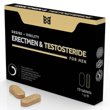 BLACK BULL - ERECTMEN & PODER DE TESTOSTERIDA E TESTOSTERONA PARA HOMENS 10 CÁPSULAS - Sexshoptuga  Sexshoptuga 