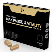 BLACK BULL - MAX PAUSE E RETARDANTE DE VITALIDADE PARA HOMENS 10 CÁPSULAS - Sexshoptuga  Sexshoptuga 