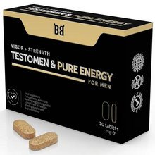 BLACK BULL - TESTÔMEN E PURE ENERGY ENHANCER PARA HOMENS 20 CÁPSULAS - Sexshoptuga  Sexshoptuga 