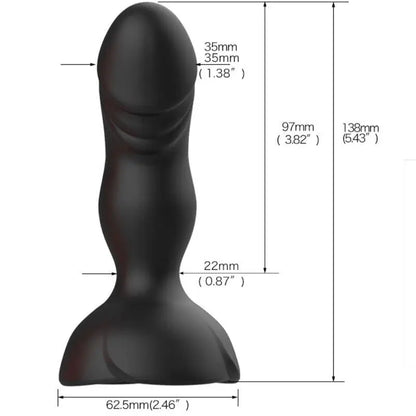 ARMONY - EXTREME A BLOOM VIBRADOR ROSE E CONTROLE REMOTO DE PLUG ANAL PRETO - Sexshoptuga 