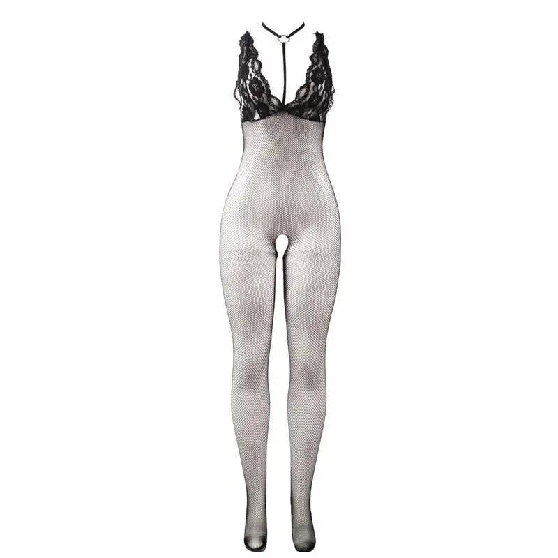 SUBBLIME - 951993 BODYSTOCKING SEM COSTAS DE REDE TRANSPARENTE PRETO TAMANHO ÚNICO - Sexshoptuga 