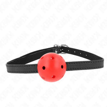 KINK - SIMPLICITY VERMELHO RESPIRÁVEL 4,5 CM BOLA MORDAÇA 62 x 1,5 CM - Sexshoptuga  Sexshoptuga 