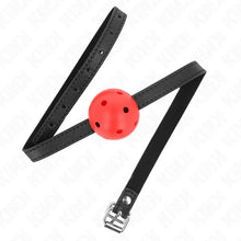 KINK - SIMPLICITY VERMELHO RESPIRÁVEL 4,5 CM BOLA MORDAÇA 62 x 1,5 CM - Sexshoptuga  Sexshoptuga 