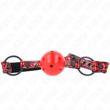 KINK - BOLA PADRÃO DIAMANTE 4,5 CM GAG MODELO 1 64,5 CM AJUSTÁVEL 42-60 CM - Sexshoptuga  Sexshoptuga 