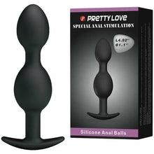 PRETTY LOVE - BOLAS ANAIS DE SILICONE 12.5 CM PRETAS - Sexshoptuga  Sexshoptuga 