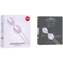 FUN FACTORY - SMARTBALLS DUO BOLAS PÉLVICAS BRANCO / ROXO PASTEL - Sexshoptuga  Sexshoptuga 