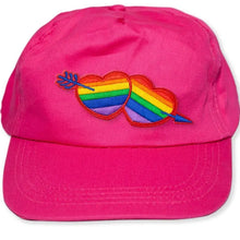 PRIDE - BONÉ FUSCIA COM O CORAO LGBT - Sexshoptuga  Sexshoptuga 