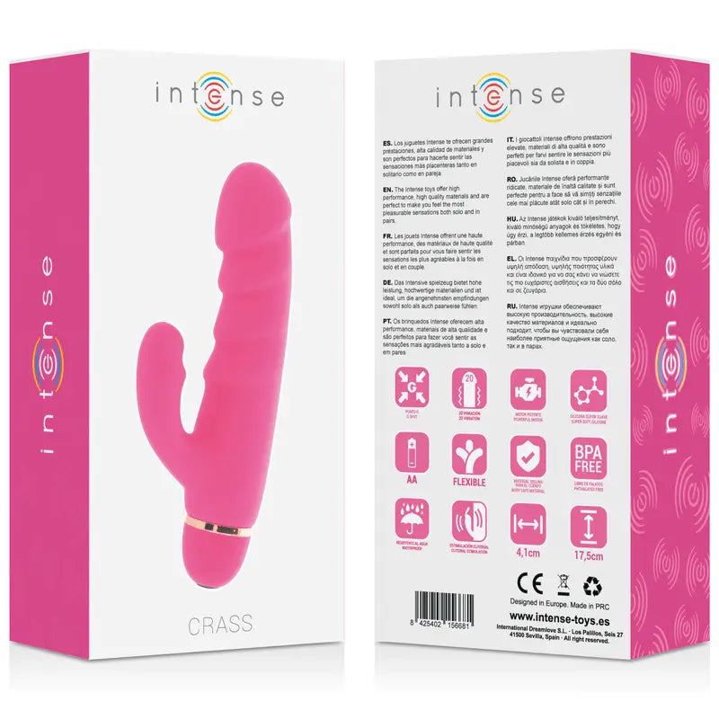 INTENSE - CRASS 20 VELOCIDADES SILICONE ROSA - Sexshoptuga 