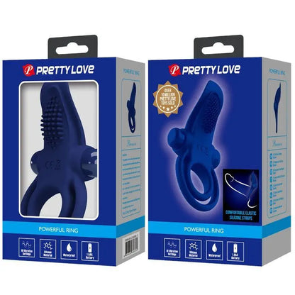 PRETTY LOVE - BRONSON ANEL DUPLO COM VIBRAO AZUL - Sexshoptuga 