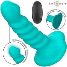 INTENSE - BUFFY VIBRADOR TAMANHO S DESIGN ESPIRAL 10 VIBRAÇÕES CONTROLE REMOTO AZUL - Sexshoptuga  Sexshoptuga 