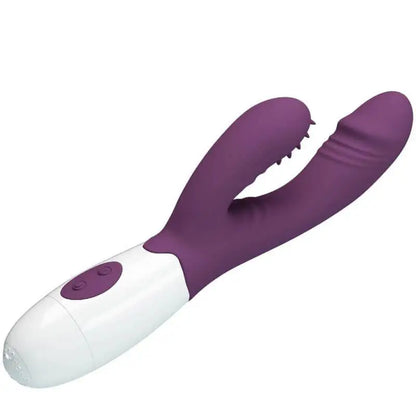 PRETTY LOVE - BUTTERFLY KISS VIBRADOR DE COELHO E ESTIMULADOR DE PONTO G ROXO - Sexshoptuga 