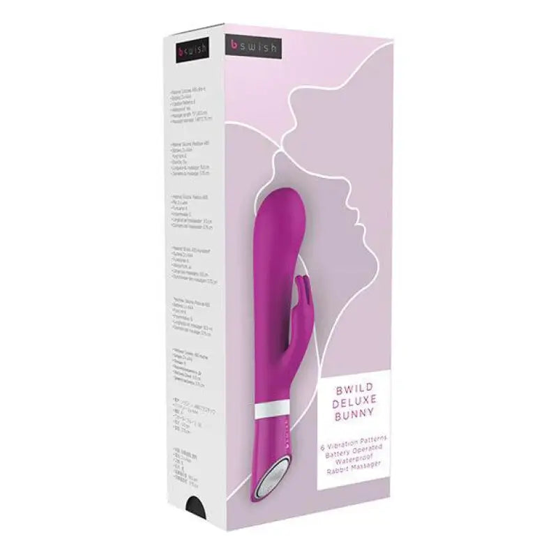 B SWISH - BWILD DELUXE BUNNY COELHO VIBRADOR FRAMBOESA - Sexshoptuga 