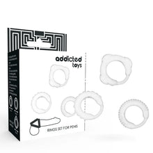 ADDICTED TOYS - C-RING SET CLARO - Sexshoptuga  Sexshoptuga 