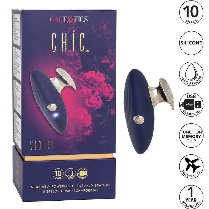 CALEXOTICS - ESTIMULADOR CHIC VIOLET 10 VELOCIDADES - Sexshoptuga 