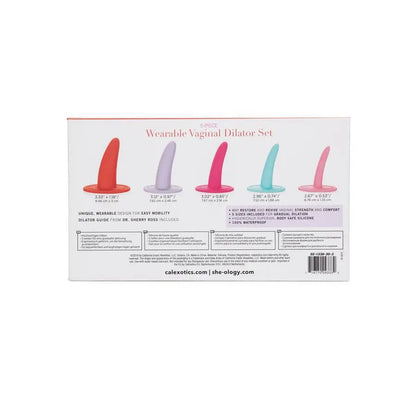 CALEXOTICS - KIT 5 PCS DILATADORES VAGINAIS OU ANAIS MULTICOLOR - Sexshoptuga 