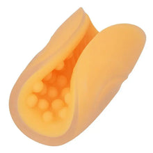 CALEXOTICS - MASTURBADOR BEADED GRIP LARANJA - Sexshoptuga  Sexshoptuga 