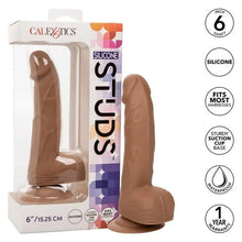 CALEXOTICS - PREGOS DE SILICONE 15.24 CM CASTANHO - Sexshoptuga  Sexshoptuga 