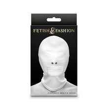 NS NOVELTIES - FETISH & FASHION FECHADO BOCA COM ZÍPER CAPUZ NYLON BRANCO - Sexshoptuga  Sexshoptuga 