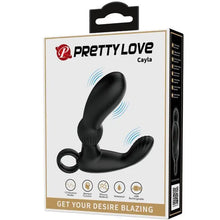 PRETTY LOVE - CAYLA MASSAGEADOR VIBRADOR ANAL PRETO - Sexshoptuga  Sexshoptuga 