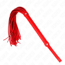 KINK - CHICOTE COM CABO TEXTURADO VERMELHO 48,5 CM - Sexshoptuga  Sexshoptuga 