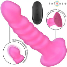 INTENSE - CINDY VIBRADOR TAMANHO L DESIGN ESPIRAL 10 VIBRAÇÕES ROSA CONTROLE REMOTO - Sexshoptuga  Sexshoptuga 