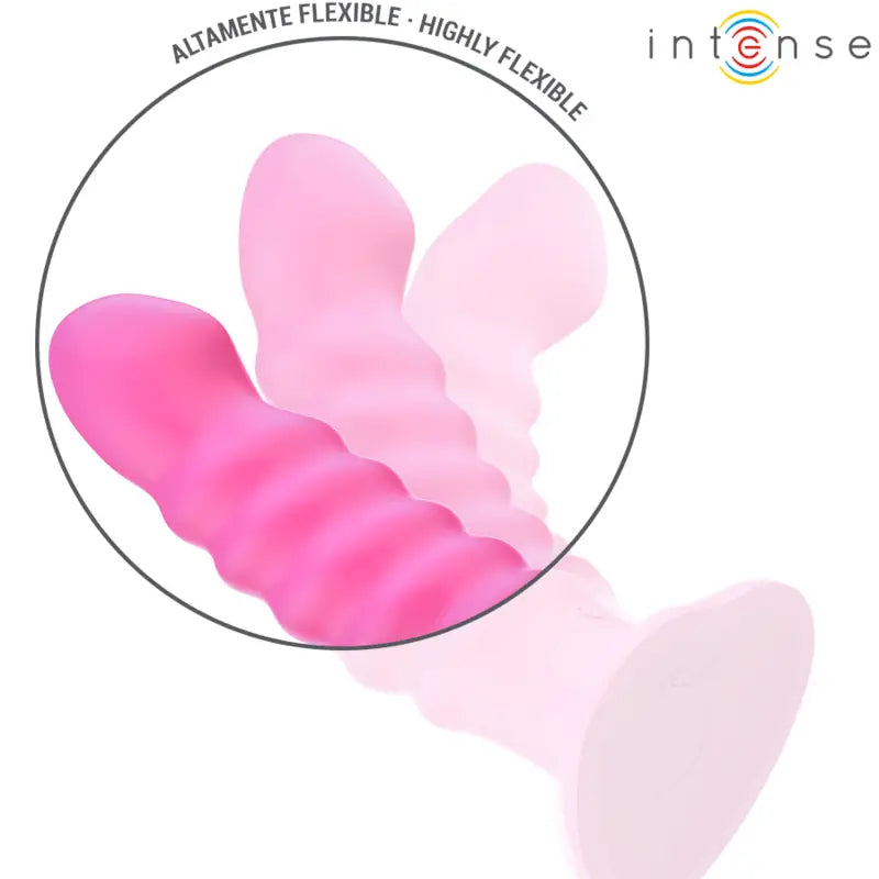 INTENSE - CINDY VIBRADOR TAMANHO L DESIGN ESPIRAL 10 VIBRAÇÕES ROSA CONTROLE REMOTO - Sexshoptuga 