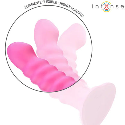 INTENSE - CINDY VIBRADOR TAMANHO L DESIGN ESPIRAL 10 VIBRAÇÕES ROSA CONTROLE REMOTO - Sexshoptuga 