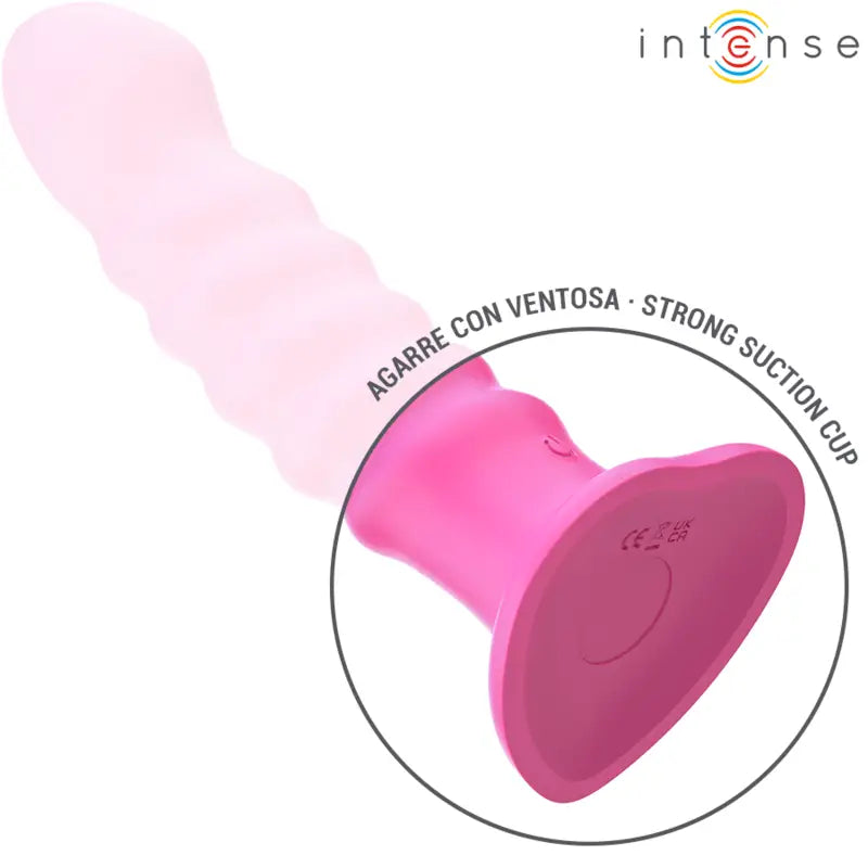 INTENSE - CINDY VIBRADOR TAMANHO L DESIGN ESPIRAL 10 VIBRAÇÕES ROSA CONTROLE REMOTO - Sexshoptuga 