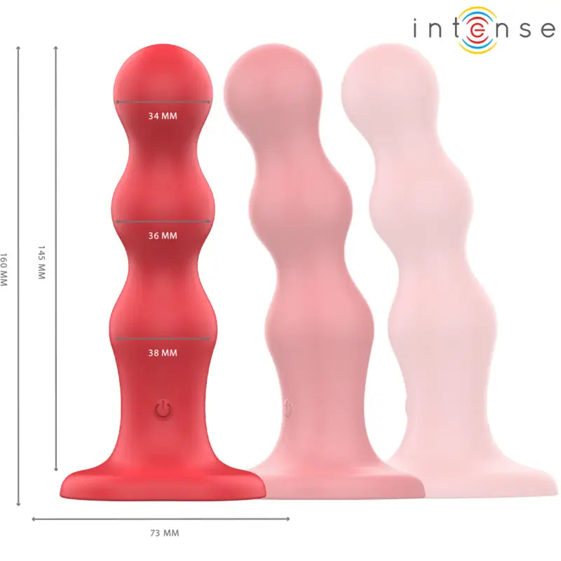 INTENSE - CODY VIBRADOR COM VENTOSA VERMELHO CONTROLE REMOTO - Sexshoptuga 