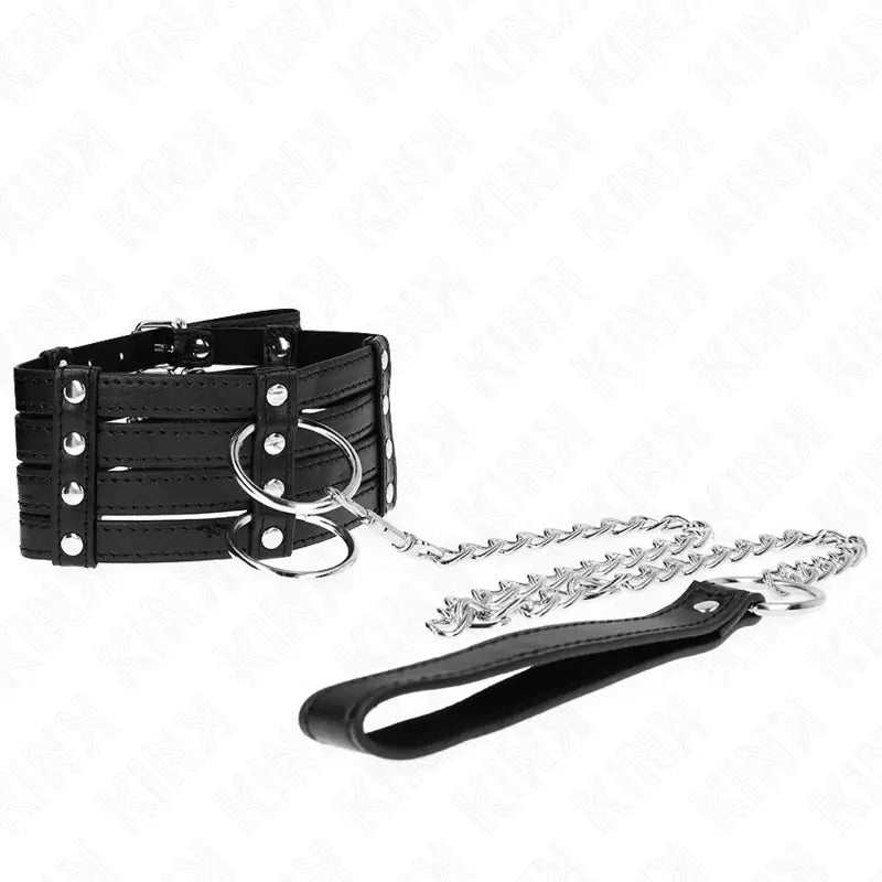 KINK - COLAR COM CINTO 65 CM SUB ESTILO AJUSTÁVEL 35-51 CM X 7 CM - Sexshoptuga 