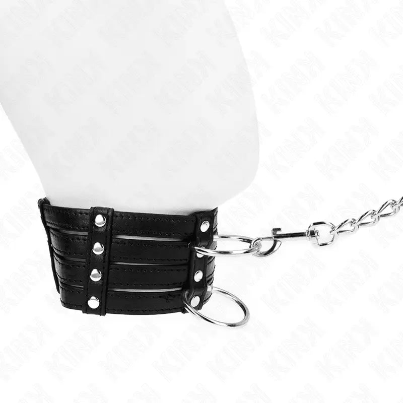 KINK - COLAR COM CINTO 65 CM SUB ESTILO AJUSTÁVEL 35-51 CM X 7 CM - Sexshoptuga 