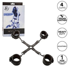 CALEXOTICS - NOCTURNAL CONECTOR HOG TIE CUERO AJUSTÁVEL PRETO - Sexshoptuga  Sexshoptuga 