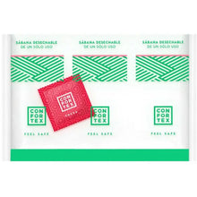 CONFORTEX - FOLHAS HIGIÊNICAS DESCARTÁVEIS, SACOLA INDIVIDUAL + PRESERVATIVO DE MORANGO - Sexshoptuga  Sexshoptuga 