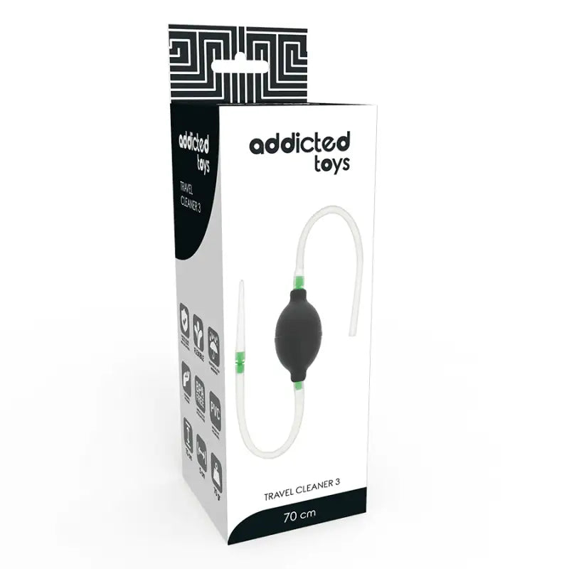 ADDICTED TOYS - CONJUNTO DE ENEMA PRETO - Sexshoptuga 