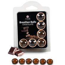 SECRETPLAY - CONJUNTO 6 BOLAS BRASILEIRAS DE CHOCOLATE - Sexshoptuga  Sexshoptuga 