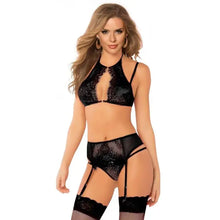 QUEEN LINGERIE - CONJUNTO SUTI + LIGA E TANGA TAMANHO L/XL - Sexshoptuga  Sexshoptuga 