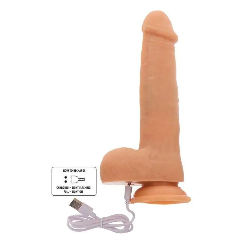 GET REAL - CONTAS ROTATIVAS VIBRANDO PELE DILDO - Sexshoptuga 