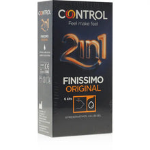 CONTROL - FINISIMO DUO + LUBRIFICANTE 6 UNIDADES - Sexshoptuga  Sexshoptuga 