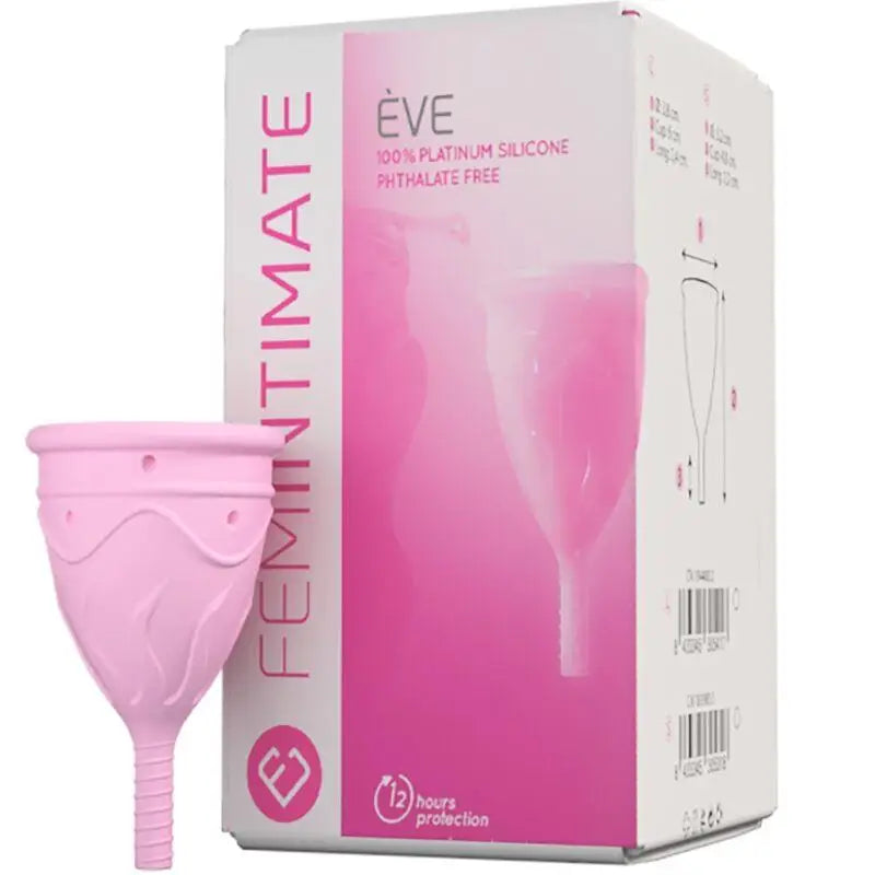 FEMINTIMATE - COPO MENSTRUAL DE SILICONE EVE - TAMANHO S - Sexshoptuga 