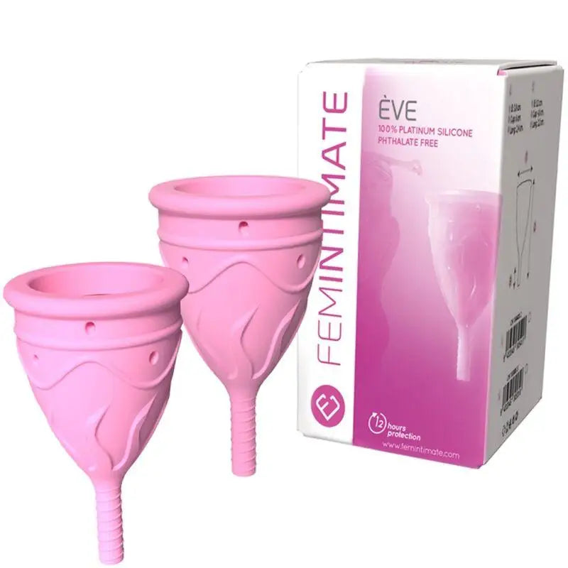 FEMINTIMATE - COPO MENSTRUAL DE SILICONE EVE - TAMANHO S - Sexshoptuga 