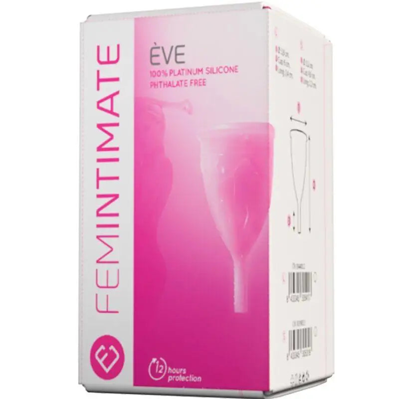 FEMINTIMATE - COPO MENSTRUAL DE SILICONE EVE - TAMANHO S - Sexshoptuga 