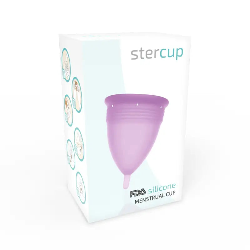 STERCUP - COPO MENSTRUAL DE SILICONE FDA LILAC - TAMANHO S - Sexshoptuga 