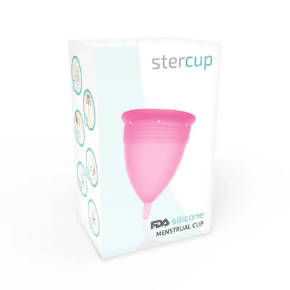 STERCUP - COPO MENSTRUAL DE SILICONE FDA ROSA - TAMANHO L - Sexshoptuga 