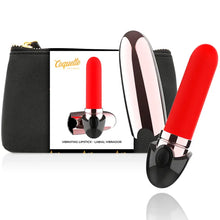 COQUETTE CHIC DESIRE - BATOM RECARREGVEL VIBRADOR PRETO/ OURO - Sexshoptuga  Sexshoptuga 